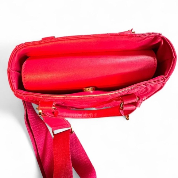 VALENTINO ORLANDI Barbie Pink Quilted Handbag Crossbody - Picture 2 of 8